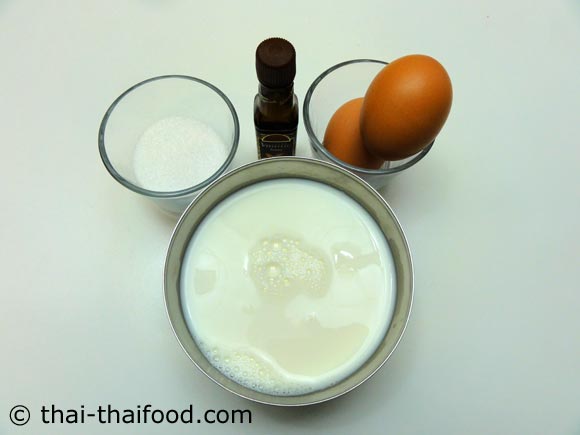 เตรียมส่วนผสมทำคัสตาร์ดครีม