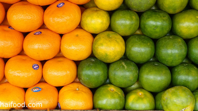 ส้ม (Orange) ส้มเป็นผลไม้ยอดนิยม มีหลายสายพันธุ์หลายชนิด